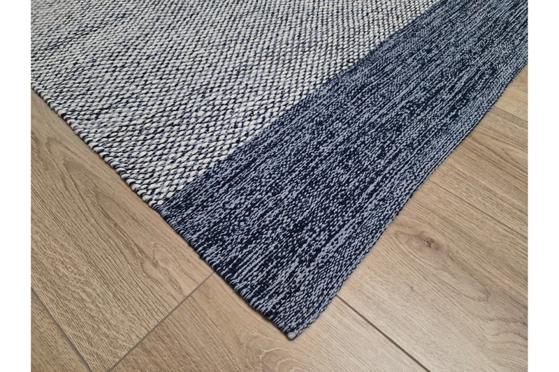 Alva Bomullsmatta 160x230 cm Rektangulär - Blå - Textil & mattor - Mattor - Modern matta - Bomullsmatta