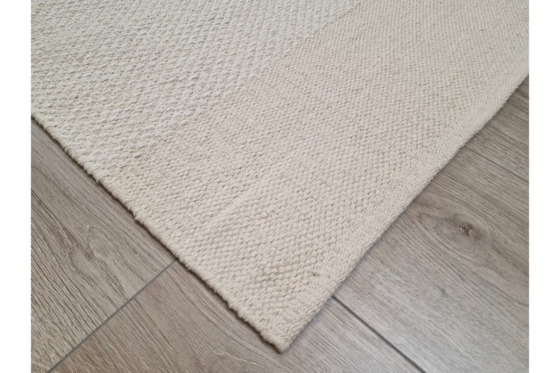 Alva Bomullsmatta 240x240 cm Kvadratisk - Creme - Textil & mattor - Mattor - Modern matta - Bomullsmatta