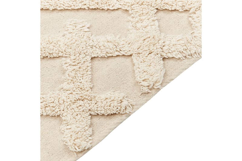 Ardahan Bomullsmatta 80x150 cm - Beige - Textil & mattor - Mattor - Modern matta - Ryamatta & luggmatta