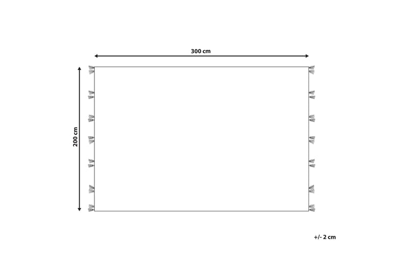 Arzakan Ullmatta 200x300 cm - Röd - Ullmatta