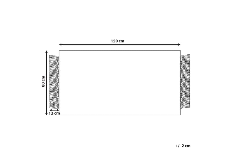 Atlanti Ullmatta 80x150 cm - Svart/Vit - Textil & mattor - Mattor - Modern matta - Ullmatta