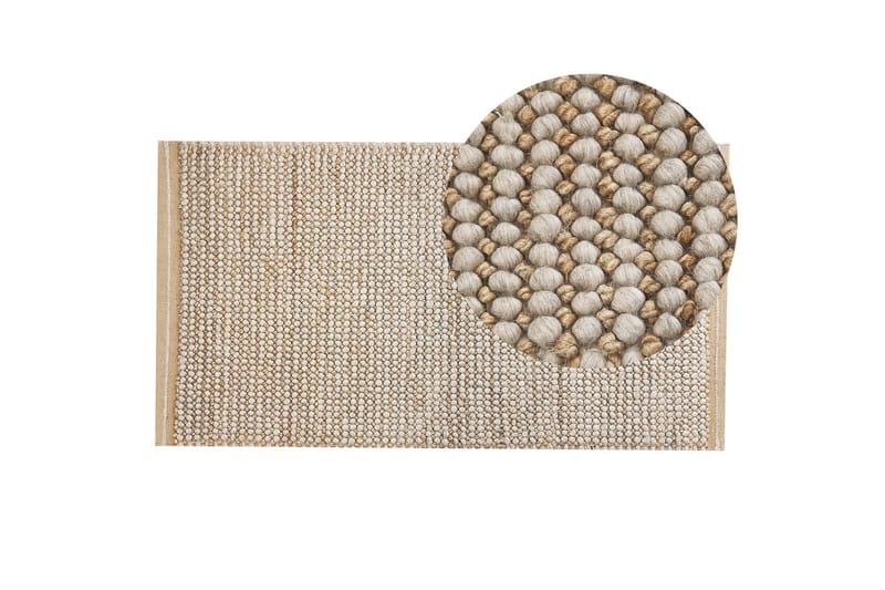 Banoo Ullmatta 80x150 cm - Beige - Textil & mattor - Mattor - Modern matta - Ullmatta