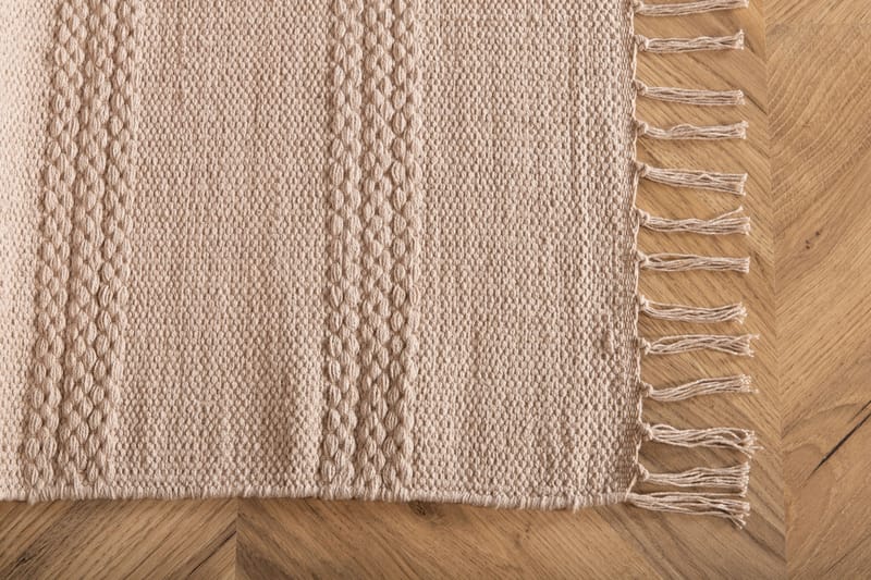 Nico Bomullsmatta 80x250 cm - Beige - Textil & mattor - Mattor - Modern matta - Bomullsmatta