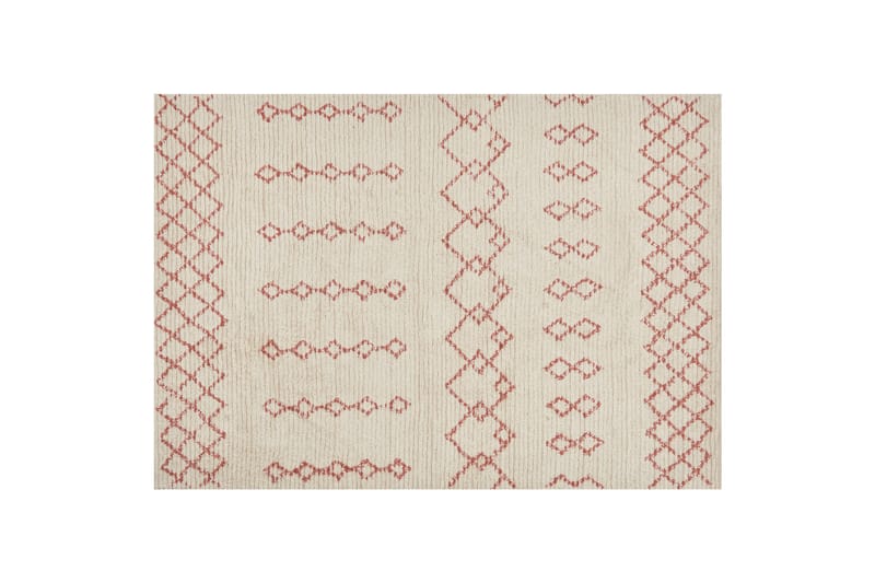 Buxar Ryamatta 160x230 cm - Beige - Ryamatta & luggmatta - Handvävda mattor - Gummerade mattor - Små mattor - Mönstrade mattor - Stora mattor