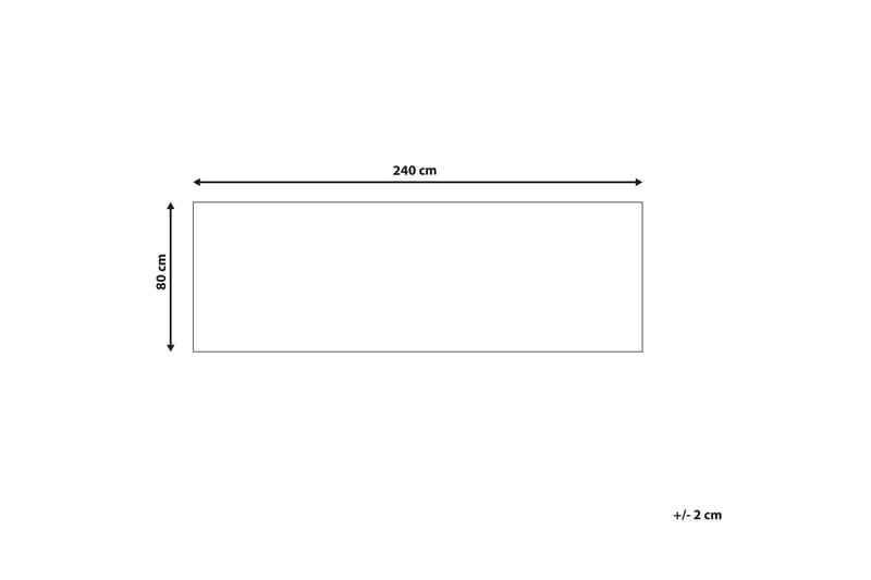 Colachel Ryamatta 80x240 cm - Röd - Ryamatta & luggmatta