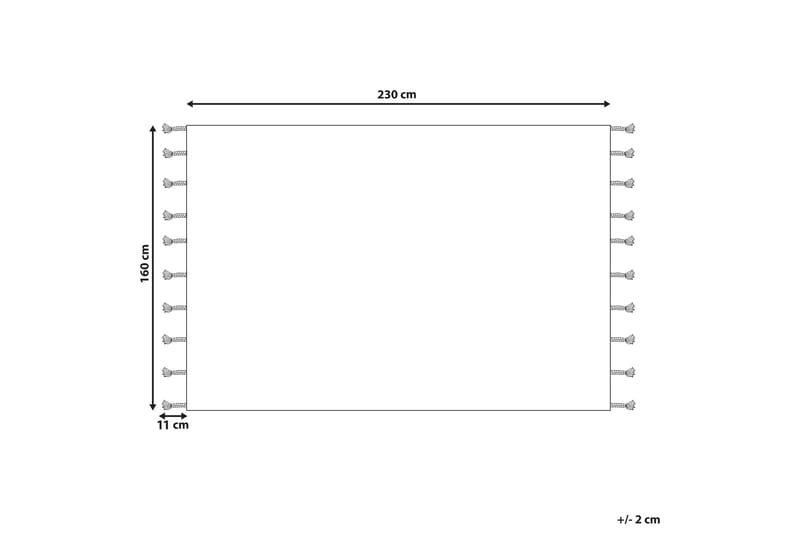 Corum Ryamatta 160x230 cm - Svart - Ryamatta & luggmatta