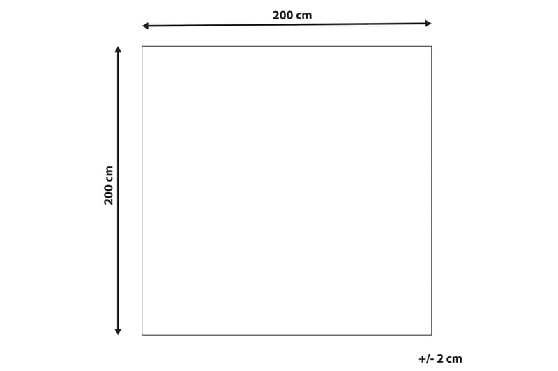 Datca Ullmatta 200x200 cm - Blå - Ullmatta