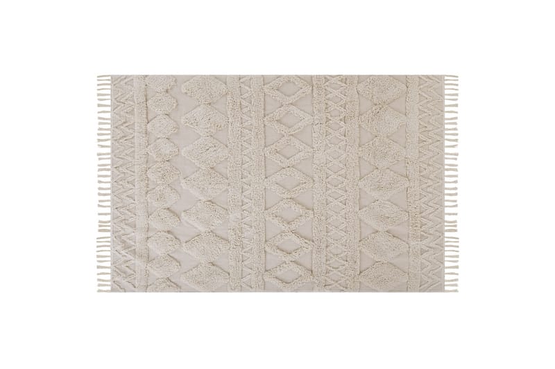 Didim Bomullsmatta 140x200 cm - Beige - Textil & mattor - Mattor - Modern matta - Bomullsmatta