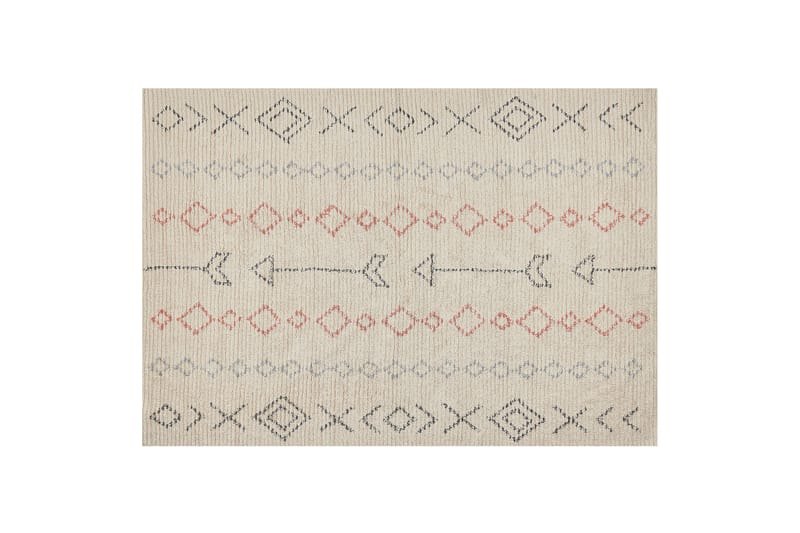 Dispur Bomullsmatta 160x230 cm - Beige - Bomullsmatta