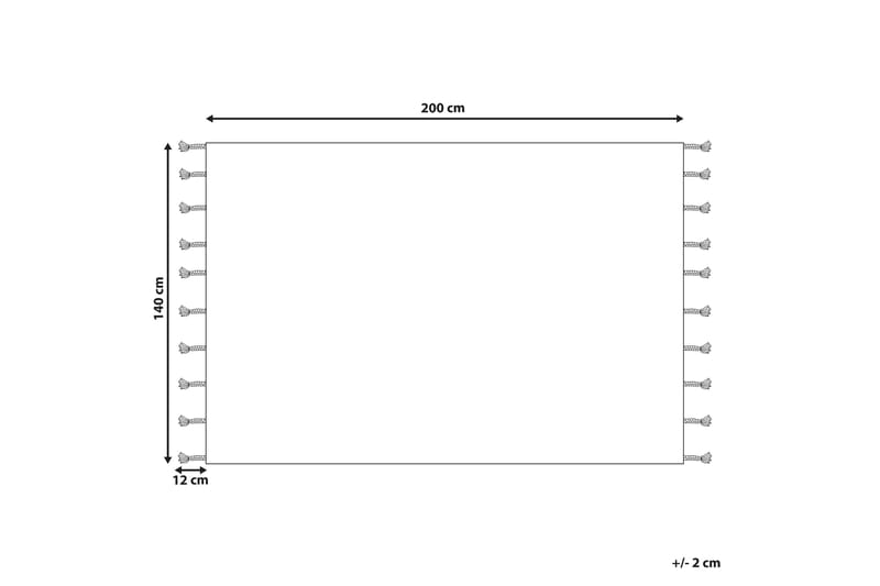 Dokuz Ryamatta 140x200 cm - Beige - Ryamatta & luggmatta