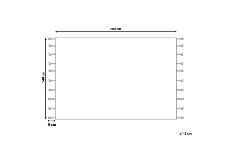 Erler Bomullsmatta 140x200 cm - Beige - Bomullsmatta