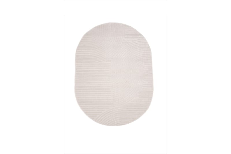 Vince Wiltonmatta 160x230 cm Oval - Vit - Textil & mattor - Mattor - Modern matta - Friezematta