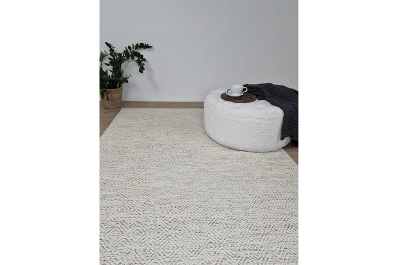 Gåsöga Ullmatta 200x300 cm Rektangulär - Beige - Textil & mattor - Mattor - Modern matta - Ullmatta