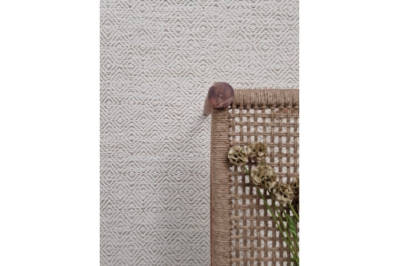 Gåsöga Ullmatta 200x300 cm Rektangulär - Beige - Textil & mattor - Mattor - Modern matta - Ullmatta