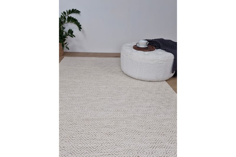 Gåsöga Ullmatta 200x300 cm Rektangulär - Beige - Textil & mattor - Mattor - Modern matta - Ullmatta