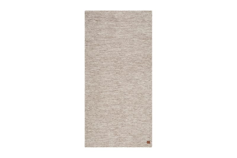 Gåsöga Ullmatta 75x200 cm Oval - Beige - Textil & mattor - Mattor - Modern matta - Ullmatta