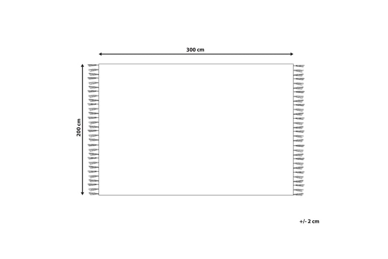 Gandzak Bomullsmatta 200x300 cm - Blå - Bomullsmatta