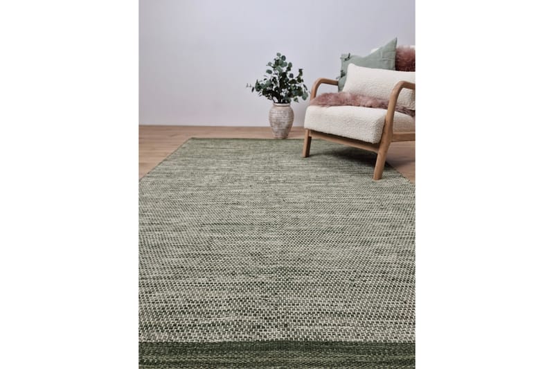 Gango Ullmatta 240x340 cm Rektangulär - Grön - Textil & mattor - Mattor - Modern matta - Ullmatta