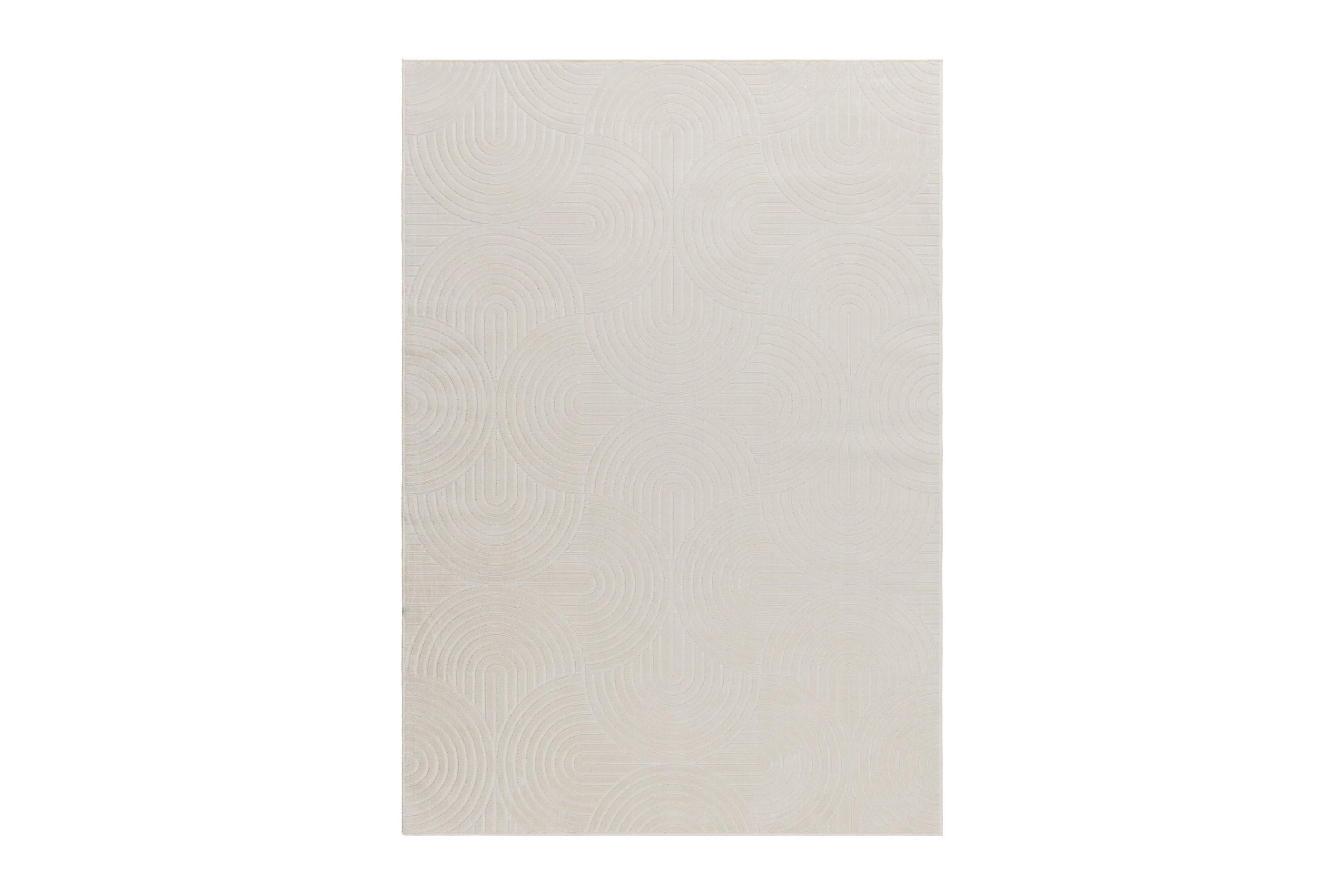 Granada Viskosmatta 160x230 cm - Creme & konstsilkesmatta Beige