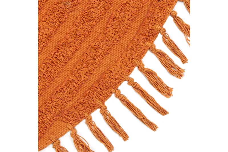 Halfeti Ryamatta 140 cm Rund - Orange - Textil & mattor - Mattor - Modern matta - Ryamatta & luggmatta