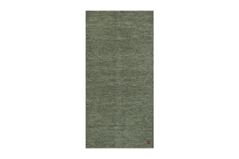 Hury Ullmatta 75x230 cm - Grön - Ullmatta - Handvävda mattor - Gummerade mattor - Mönstrade mattor - Stora mattor - Små mattor