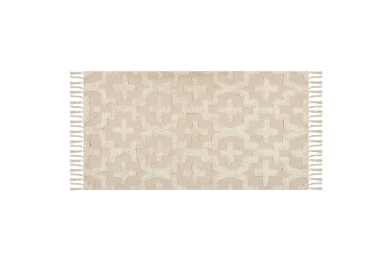 Itangar Bomullsmatta 80x150 cm - Beige - Textil & mattor - Mattor - Modern matta - Bomullsmatta