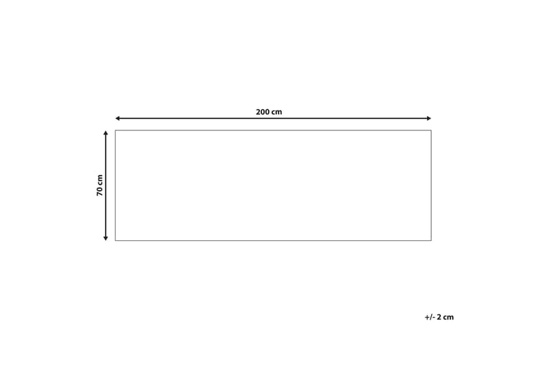 Karungal Ryamatta 70x200 cm - Svart/Vit - Ryamatta & luggmatta