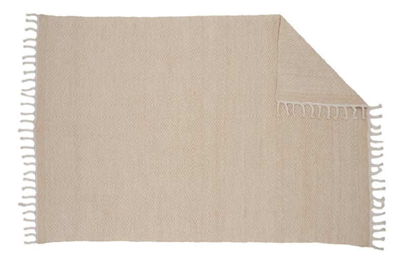 Loke Ullmatta 160x230 cm Rektangulär - Beige - Ullmatta