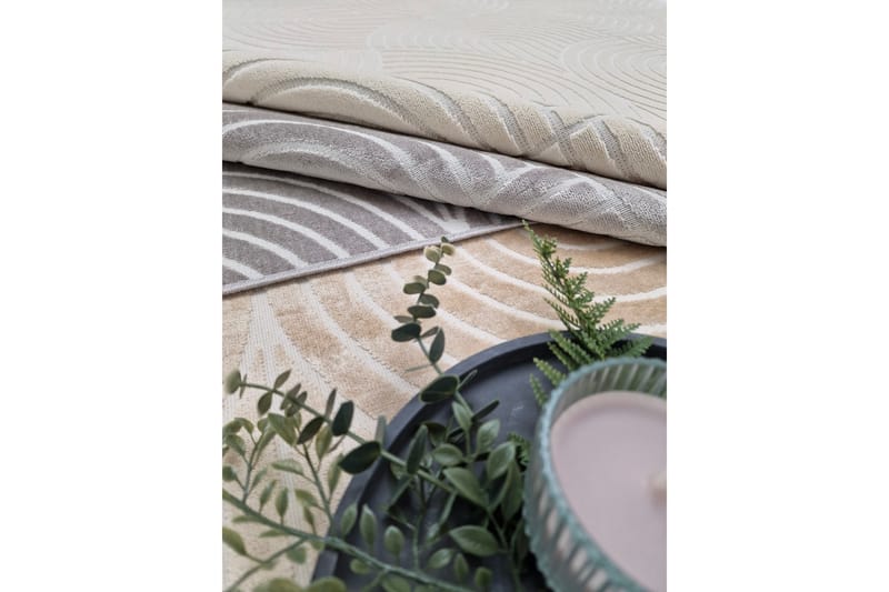 Mema Viskosmatta 200x290 cm - Creme - Textil & mattor - Mattor - Modern matta - Viskosmatta & konstsilkesmatta