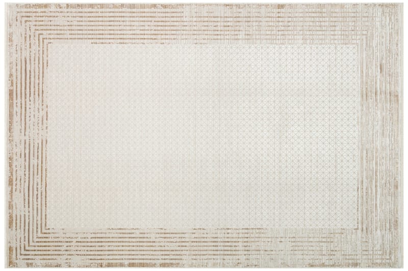 Mhl Gångmatta 100x300 cm Rektangulär - Creme/Guld - Textil & mattor - Mattor - Modern matta - Gångmattor