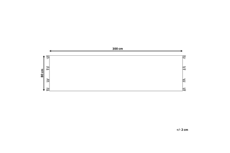 Mrgashat Gångmatta 80x300 cm - Blå - Dörrmatta & hallmatta - Gångmattor