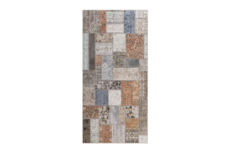 Patchwork Wiltonmatta 80x300 cm - Flerfärgad - Textil & mattor - Mattor - Modern matta - Wiltonmattor