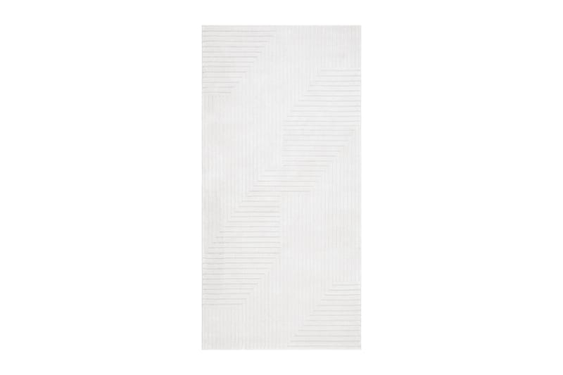 Rito Wiltonmatta 80x150 cm Rektangulär - Vit - Wiltonmattor - Handvävda mattor - Gummerade mattor - Små mattor - Mönstrade mattor - Stora mattor - Friezematta