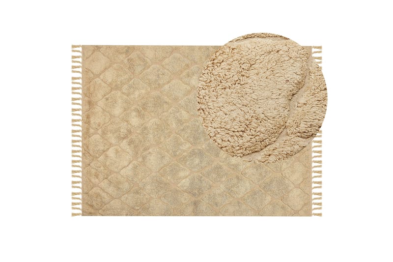 Sanliurfa Ryamatta 140x200 cm - Beige - Textil & mattor - Mattor - Modern matta - Ryamatta & luggmatta