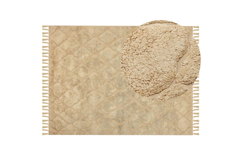 Sanliurfa Ryamatta 160x230 cm - Beige - Ryamatta & luggmatta