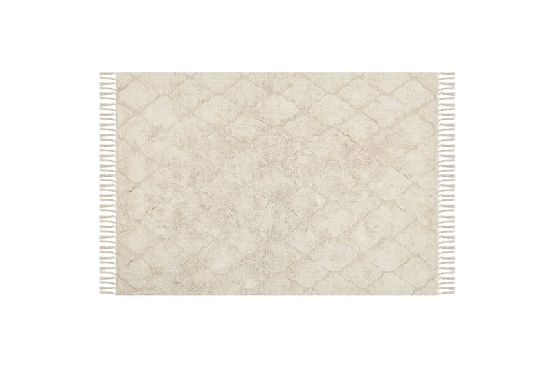 Silchar Bomullsmatta 140x200 cm - Beige - Textil & mattor - Mattor - Modern matta - Bomullsmatta