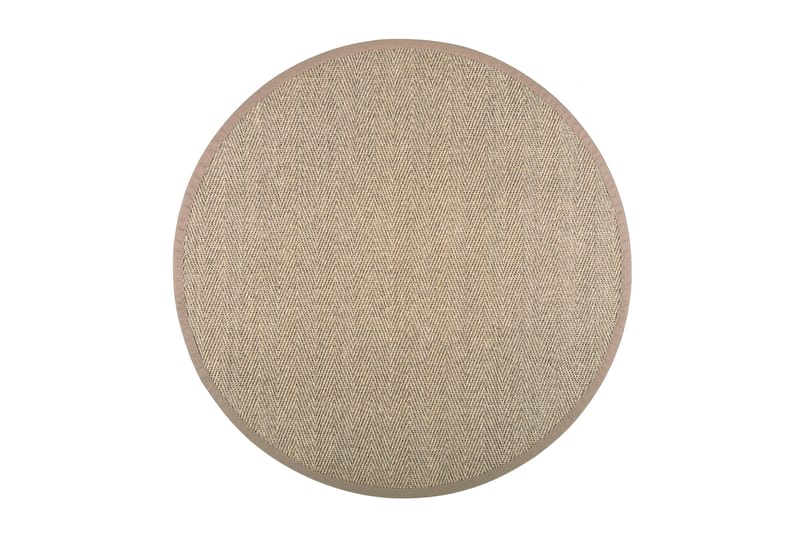 Barrakuda Matta Rund 133 cm Natur/Beige - Vm Carpet - Sisalmattor - Jutemattor & hampamattor