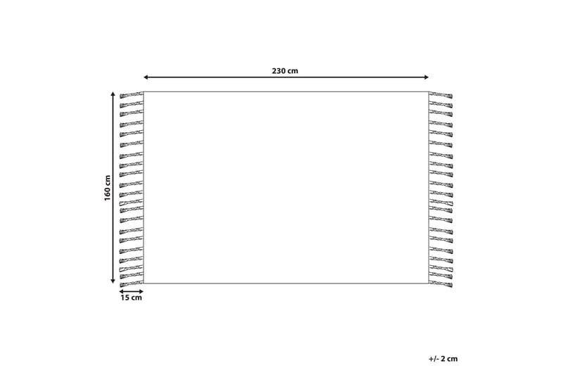 Tabiat Ryamatta 160x230 cm - Svart/Vit - Ryamatta & luggmatta