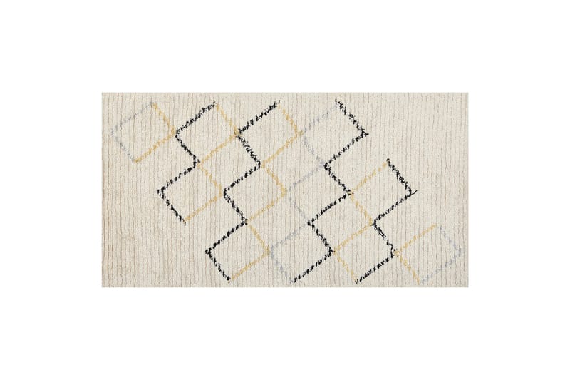 Tezpur Bomullsmatta 80x150 cm - Beige - Textil & mattor - Mattor - Modern matta - Bomullsmatta