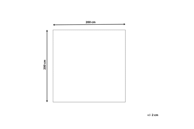 Tomarza Ullmatta 200x200 cm Kvadratisk - Brun - Ullmatta