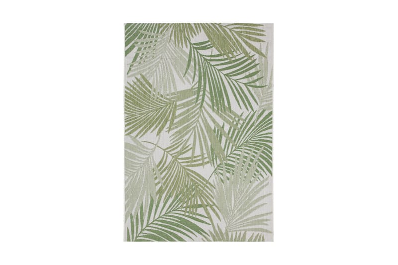 Flatweave Palm Matta 170x120cm Ljusgrön - Ullmatta - Handvävda mattor - Gummerade mattor - Mönstrade mattor - Stora mattor - Små mattor