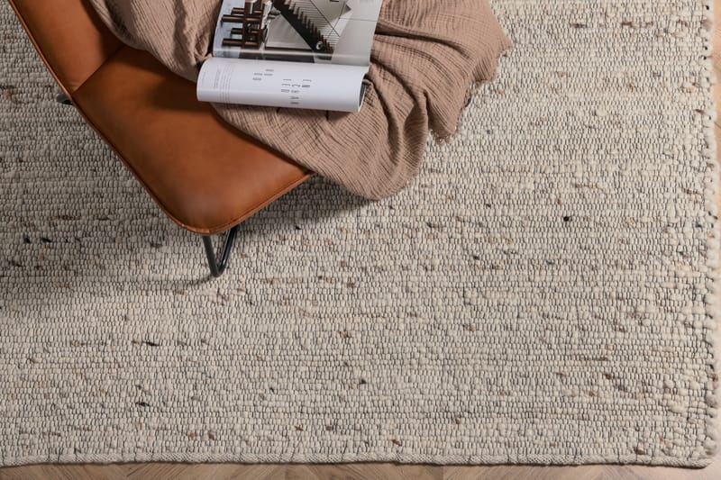 Loump Ullmatta 160x230 cm - Vit/Beige - Textil & mattor - Mattor - Modern matta - Ullmatta