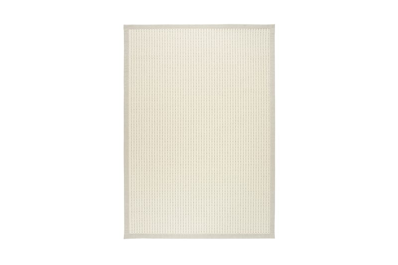 Valkea Matta Rund 160 cm Vit/Svart - Vm Carpet - Ullmatta - Handvävda mattor - Gummerade mattor - Mönstrade mattor - Stora mattor - Små mattor