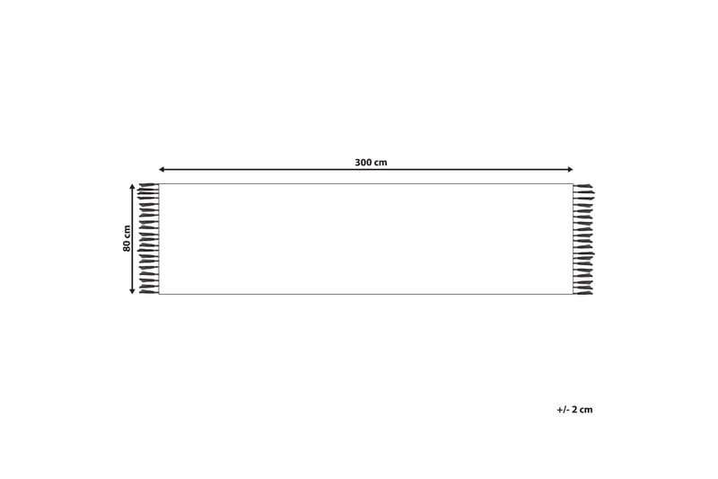 Varser Bomullsmatta 80x300 cm - Blå - Bomullsmatta