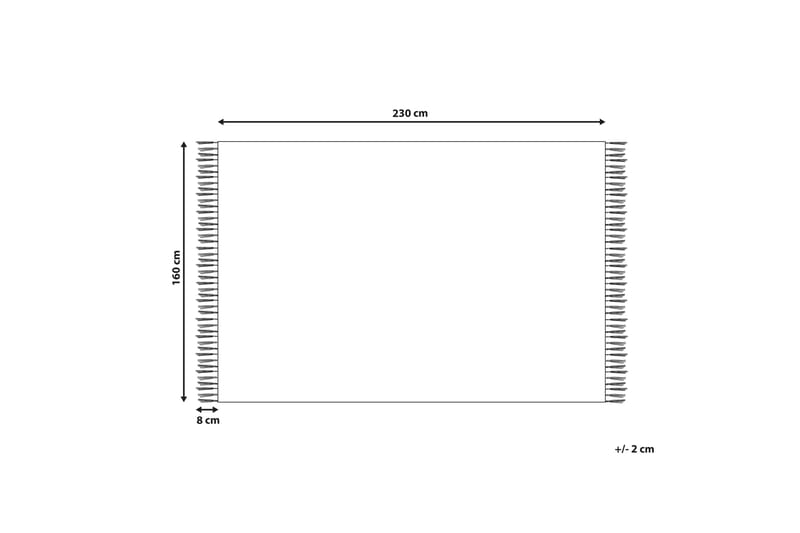 Vosketap Ullmatta 160x230 cm - Orange - Ullmatta