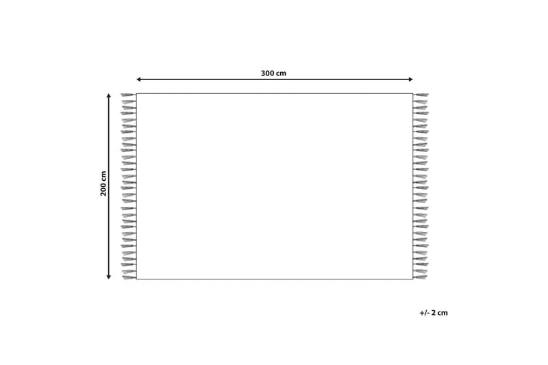 Alapars Kelimmatta 200x300 cm - Röd - Kelimmattor