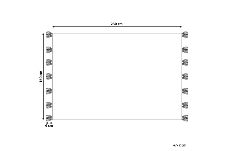 Aralez Kelimmatta 160x230 cm - Beige - Kelimmattor