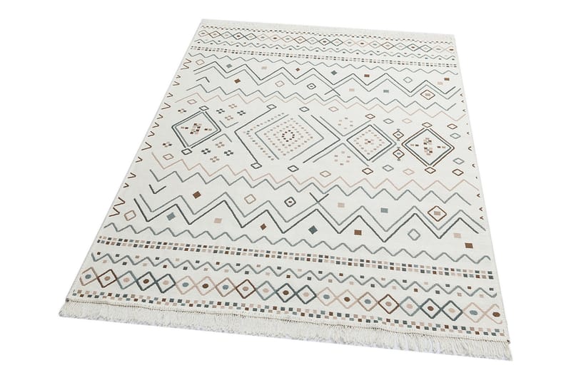 Eko Hali Matta 120x180 cm - Beige/Blå/Vit - Textil & mattor - Mattor - Orientaliska mattor