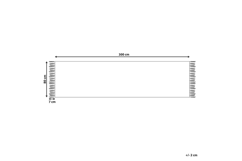 Garni Kelimmatta 80x300 cm - Röd - Kelimmattor