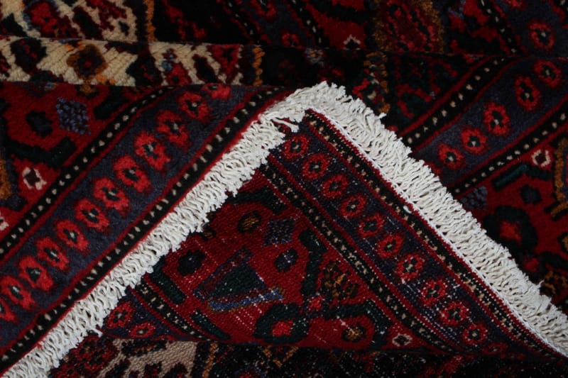 Handknuten Exklusiv Persisk Matta 126x184 cm - Röd/Creme - Orientaliska mattor - Persisk matta